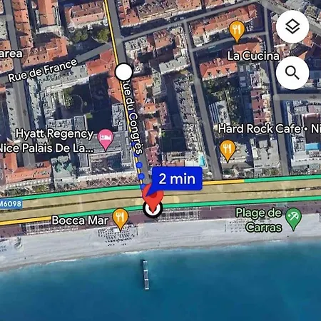 아파트 #46 Carre D'or Congres 2 Min Walk Sea Promenade 니스